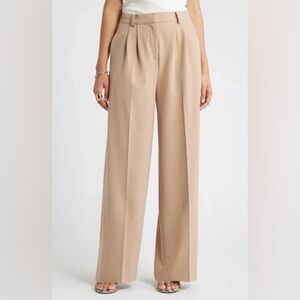 Open Edit Tan Wide-Leg Pants